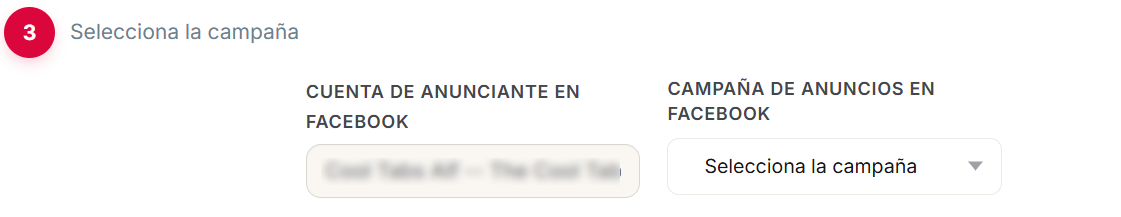 Elegir campaña de anuncios