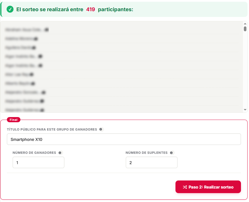 Paso 1: filtrar