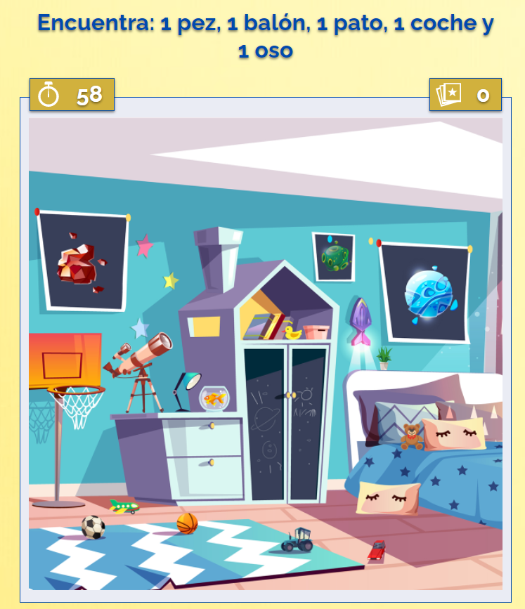 Ejemplo de pantalla de juego